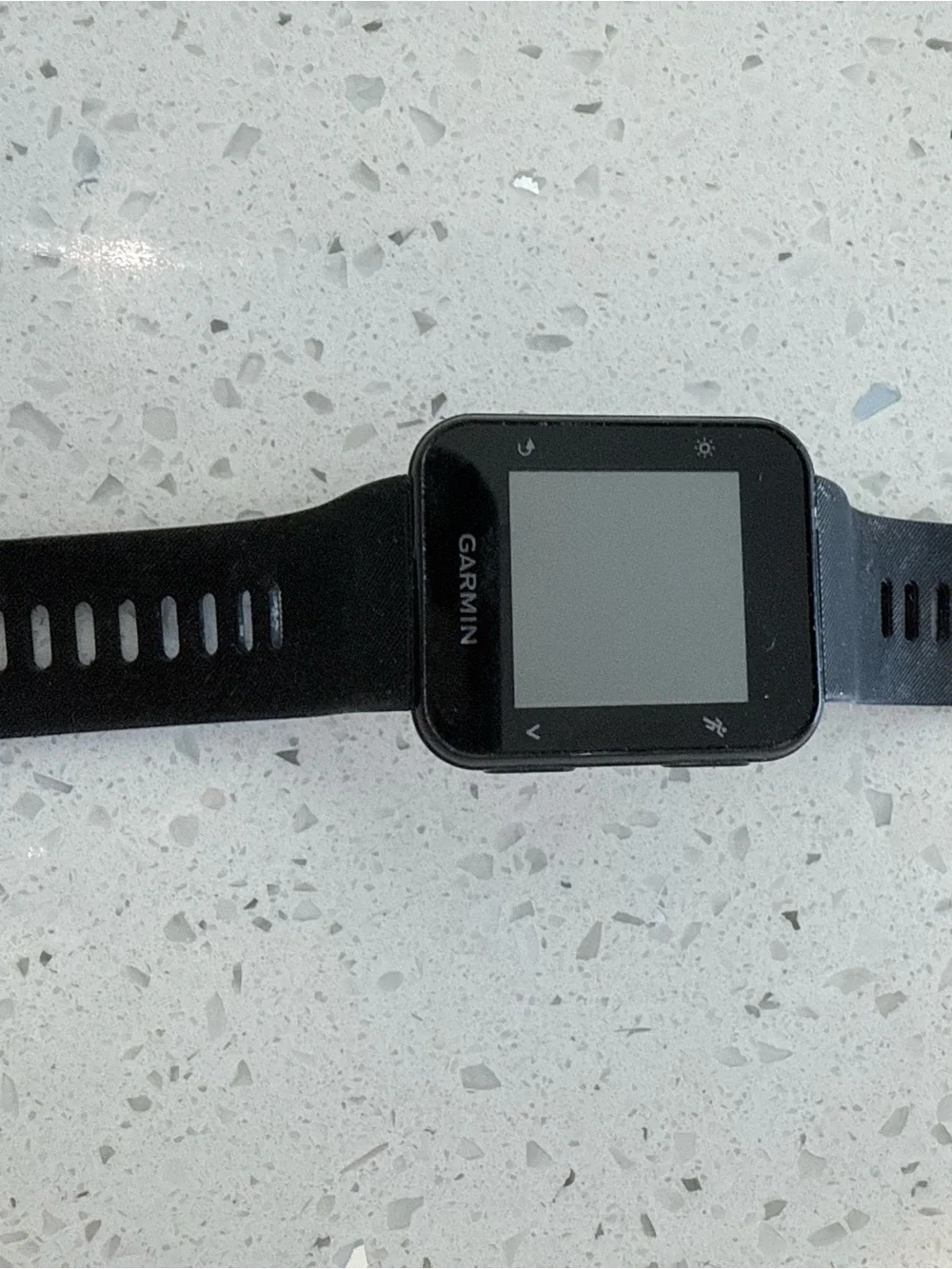 garmin black GPS Fitness Smartwatch with USB Cable